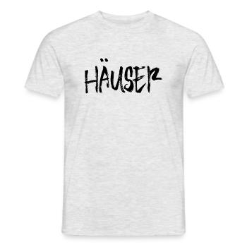 Häuser - Männer T-Shirt - Grau meliert - Vorne - AI Model Male 178 dark (178cm)