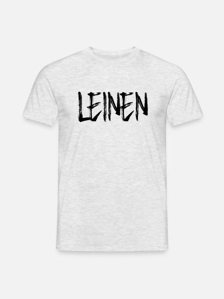 Leinen - Männer T-Shirt - Grau meliert