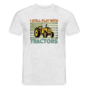 Cattle Breeder Farm Farmer Gift - Men's T-Shirt - heather grey - Front - AI Model Male 178 dark (178cm)