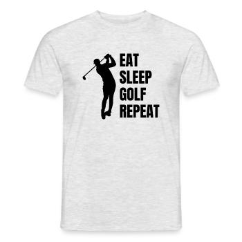 Golf Golfer Golfer Golf Club Saying Golf Ball - Men's T-Shirt - heather grey - Front - AI Model Male 178 dark (178cm)