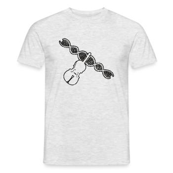 Violoniste Orchestre Musique de violon - T-shirt homme - gris chiné - Devant - AI Model Male 178 dark (178cm)