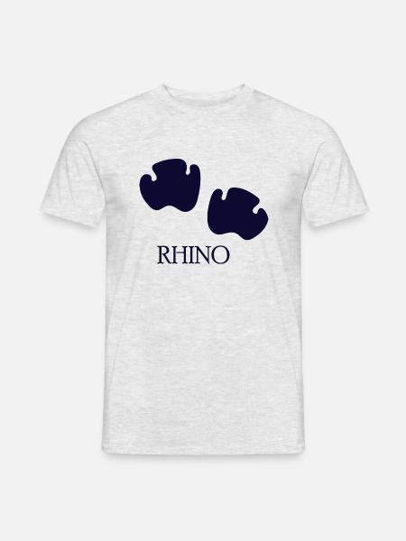 DOG CAT PET RHINO PAW - Men's T-Shirt - heather grey
