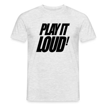 musique techno house dance play it loud cadeau - T-shirt homme - gris chiné - Devant - AI Model Male 178 dark (178cm)