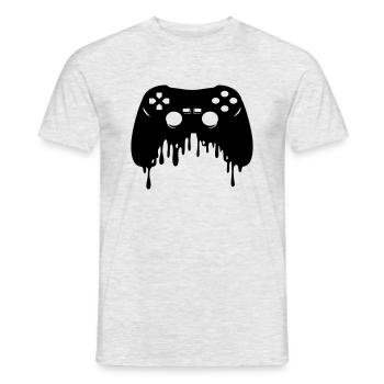 Game Controller - Männer T-Shirt - Grau meliert - Vorne - AI Model Male 178 dark (178cm)