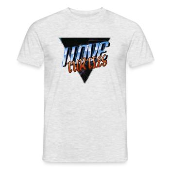 funny quote animal defense animal geek happy - Männer T-Shirt - Grau meliert - Vorne - AI Model Male 178 dark (178cm)