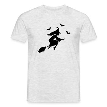sorcière - T-shirt homme - gris chiné - Devant - AI Model Male 178 dark (178cm)