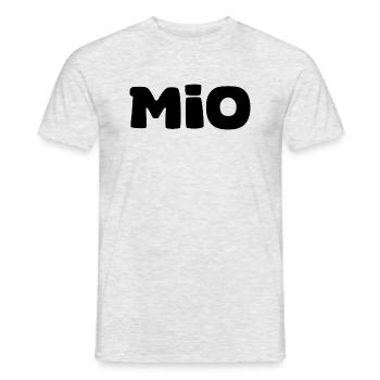 Nom - Mio - T-shirt homme - gris chiné - Devant - AI Model Male 178 dark (178cm)