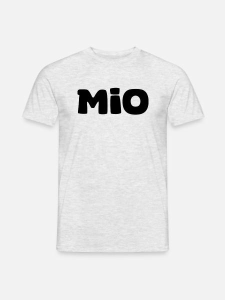 Name - Mio - Männer T-Shirt - Grau meliert