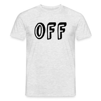 OFF - T-shirt homme - gris chiné - Devant - AI Model Male 178 dark (178cm)