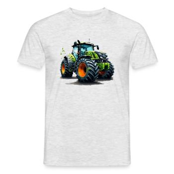 Traktor Bauern und Landwirte Trecker Design - Männer T-Shirt - Grau meliert - Vorne - AI Model Male 178 dark (178cm)