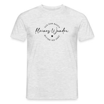 kleinesWunder - Männer T-Shirt - Grau meliert - Vorne - AI Model Male 178 dark (178cm)