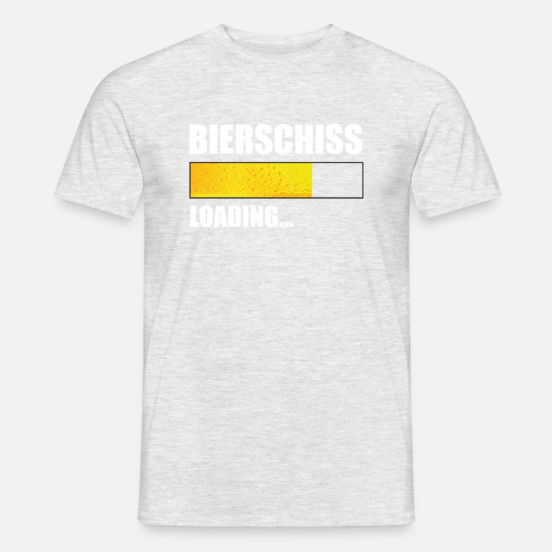 Bierschiss Loading... - Männer T-Shirt - Grau meliert