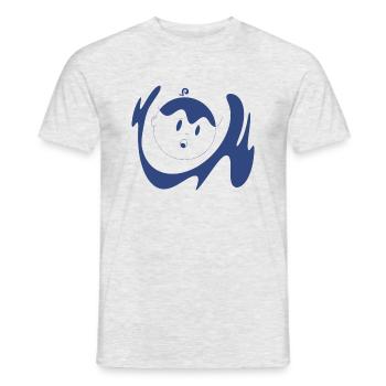 Feel Free - Men's T-Shirt - heather grey - Front - AI Model Male 178 dark (178cm)