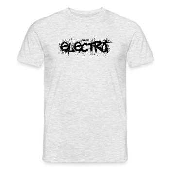 kikkbeatz Electro - Männer T-Shirt - Grau meliert - Vorne - AI Model Male 178 dark (178cm)