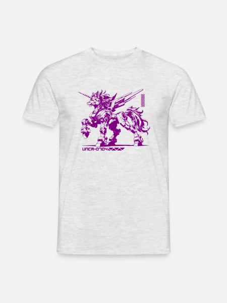 GUNDAM | UNICORN 01 - Men's T-Shirt - heather grey