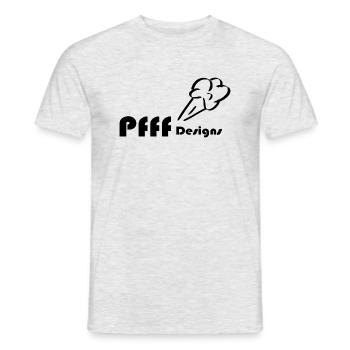 Pfff Designs - Männer T-Shirt - Grau meliert - Vorne - AI Model Male 178 dark (178cm)