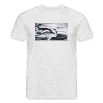 Mer du Jurassique - T-shirt homme - gris chiné - Devant - AI Model Male 178 dark (178cm)