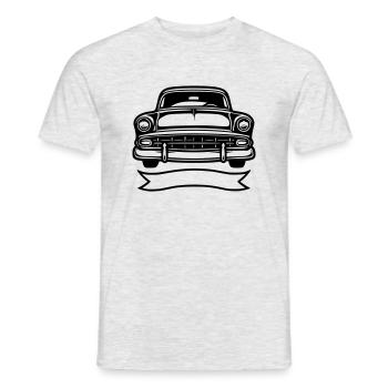 Oldtimer Automobil - Männer T-Shirt - Grau meliert - Vorne - AI Model Male 178 dark (178cm)