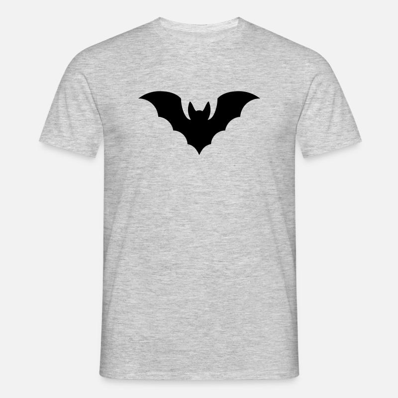 Fledermaus - Männer T-Shirt - Grau meliert