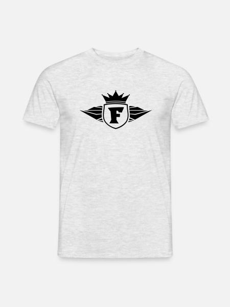 f_letter_f1 - Men's T-Shirt - heather grey