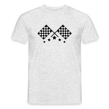racing_star_c1 - Männer T-Shirt - Grau meliert - Vorne - AI Model Male 178 dark (178cm)