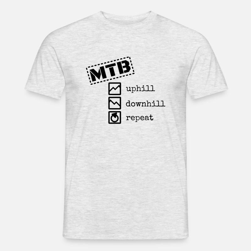 MTB - Männer T-Shirt - Grau meliert