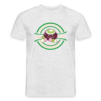 Japan - Matcha - Männer T-Shirt - Grau meliert - Vorne - AI Model Male 178 dark (178cm)