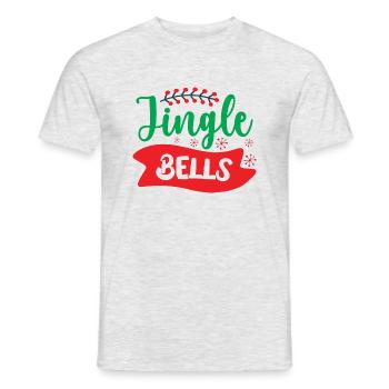 Jingle bells - humour noël - T-shirt homme - gris chiné - Devant - AI Model Male 178 dark (178cm)