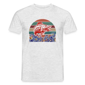 Fischer - Männer T-Shirt - Grau meliert - Vorne - AI Model Male 178 dark (178cm)