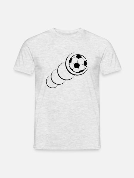 Fußball Soccer - Männer T-Shirt - Grau meliert