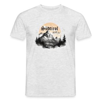 South Tyrol with mountains, the gift of loyalty to the land - Men's T-Shirt - heather grey - Front - AI Model Male 178 dark (178cm)