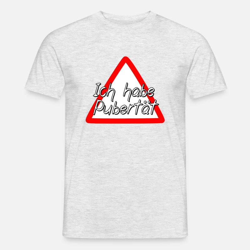 Pubertät - Männer T-Shirt - Grau meliert