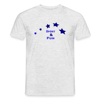 Sports 11 - Men's T-Shirt - heather grey - Front - AI Model Male 178 dark (178cm)