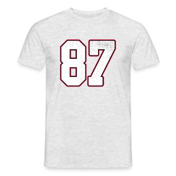 Numéro Eightyseven - 87 Classic Vintage Sport - T-shirt homme - gris chiné - Devant - AI Model Male 178 dark (178cm)
