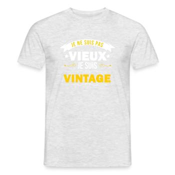 Ich bin nicht alt. - Männer T-Shirt - Grau meliert - Vorne - AI Model Male 178 dark (178cm)