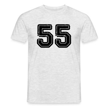55 - Men's T-Shirt - heather grey - Front - AI Model Male 178 dark (178cm)
