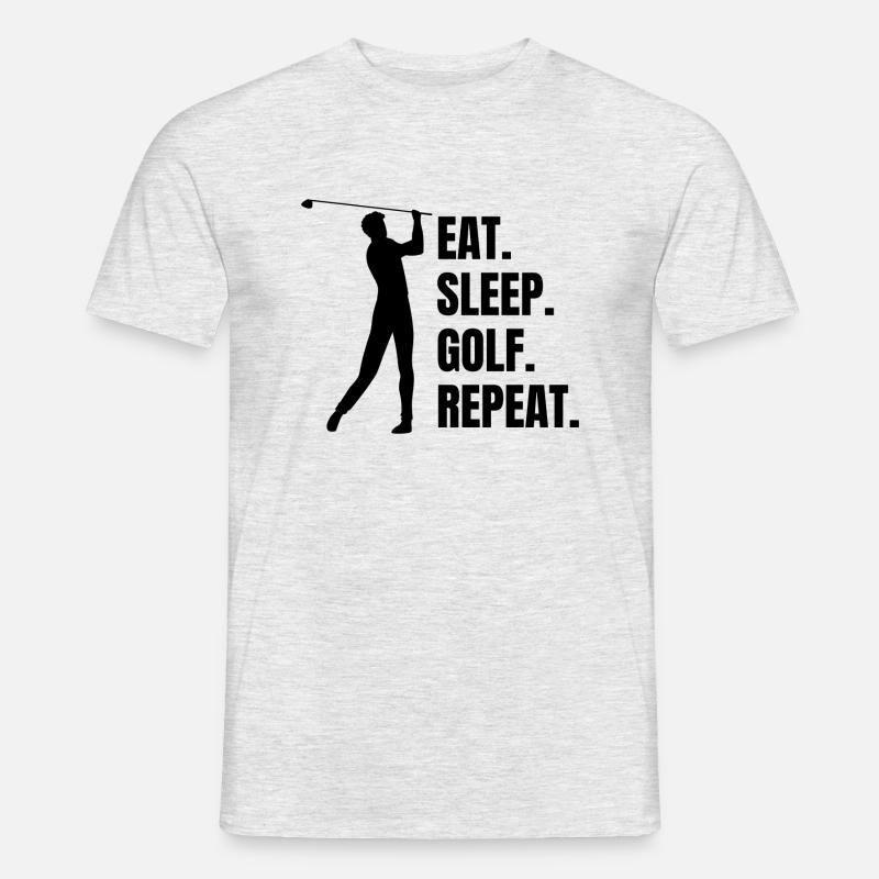 Golf Golfspieler Spruch Golfball Golfschläger - Männer T-Shirt - Grau meliert