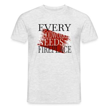 apprentice carpenter saw funny quote - Men's T-Shirt - heather grey - Front - AI Model Male 178 dark (178cm)