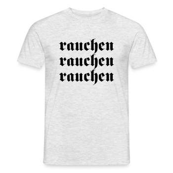 Rauchen - Männer T-Shirt - Grau meliert - Vorne - AI Model Male 178 dark (178cm)