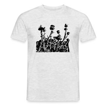 Distel - Männer T-Shirt - Grau meliert - Vorne - AI Model Male 178 dark (178cm)