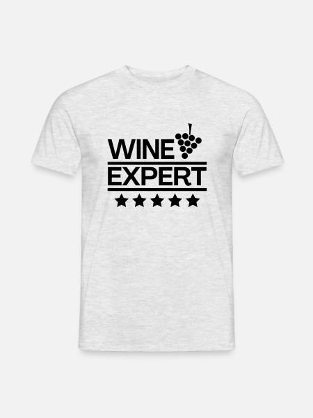 Wine Expert Sommelier - Men's T-Shirt - heather grey