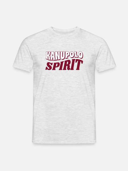 Kanupolo Spirit Slogan - Männer T-Shirt - Grau meliert