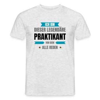 Legendary Intern - Men's T-Shirt - heather grey - Front - AI Model Male 178 dark (178cm)