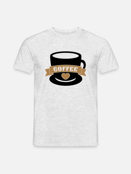 coffee - Men's T-Shirt - heather grey