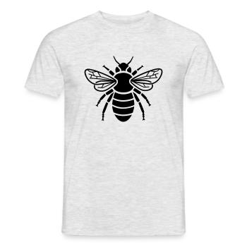 Abeille - insectes - T-shirt homme - gris chiné - Devant - AI Model Male 178 dark (178cm)