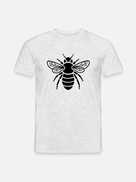 Bee - insect - Men's T-Shirt - heather grey