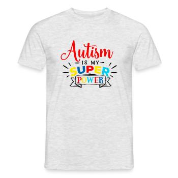 Autism Autism Awareness Gift Superpower - Men's T-Shirt - heather grey - Front - AI Model Male 178 dark (178cm)