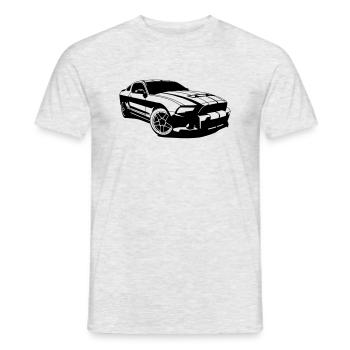 blockedTitle - Men's T-Shirt - heather grey - Front - AI Model Male 178 dark (178cm)