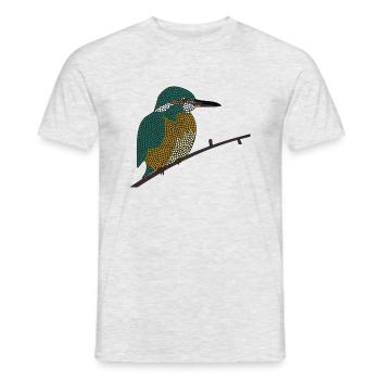 Eisvogel - Männer T-Shirt - Grau meliert - Vorne - AI Model Male 178 dark (178cm)