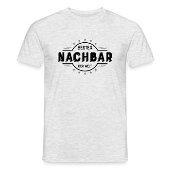 Nachbar - Männer T-Shirt - Grau meliert - Vorne - AI Model Male 178 dark (178cm)